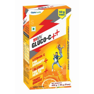 Prolyte Gluco C++ Tangy Orange Powder 450Gm + 50Gm Free