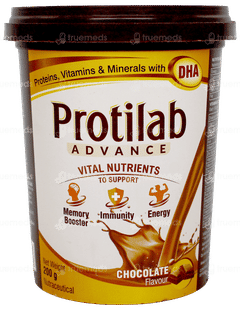 Protilab Advance Chocolate Flavour Powder Jar 200gm Protilab Advance Chocolate Flavour Powder Jar 200gm