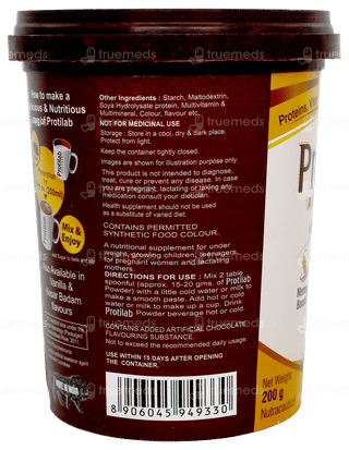 Protilab Advance Chocolate Flavour Powder Jar 200Gm