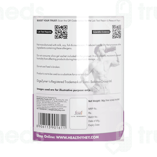 Healthy Hey Nutrition Pasteurized Egg White Vanilla Flavour Protein Powder 1000gm