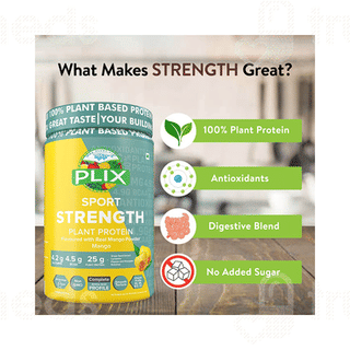 Plix Sport Strength Mango Plant Protein Powder 1000gm