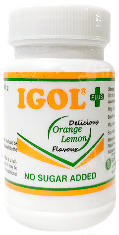 Igol Plus Orange Lemon Flavour No Sugar Added Powder 90Gm Igol Plus Orange Lemon Flavour No Sugar Added Powder 90Gm