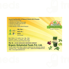 Geofresh Natural Vitamin B12 Powder 100Gm