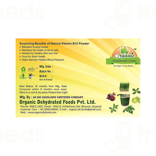 Geofresh Natural Vitamin B12 Powder 100Gm