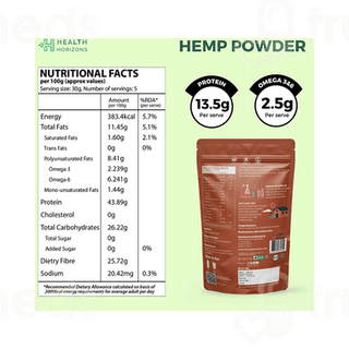 Health Horizons Hemp Protein Powder 150Gm