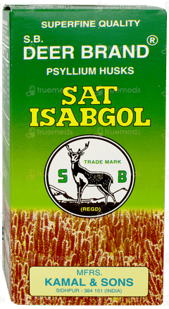 Deer Brand Sat Isabgol Psyllium Husk Powder 200gm