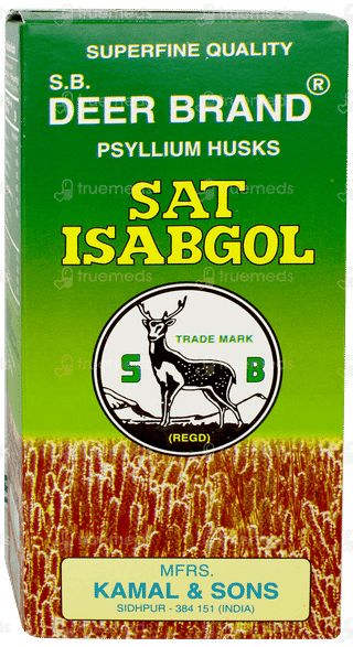Deer Brand Sat Isabgol Psyllium Husk Powder 200gm