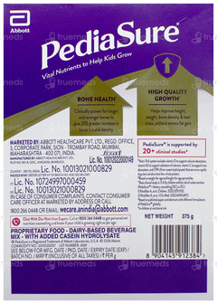 Pediasure Vanilla Flavour Refill Powder 375Gm Pediasure Vanilla Flavour Refill Powder 375Gm