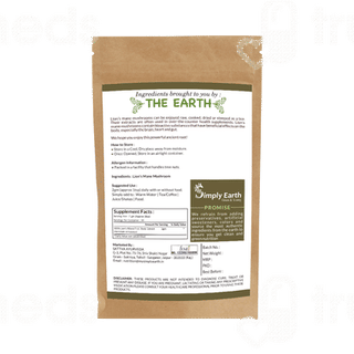 Simply Earth Lions Mane Mushroom Powder 60gm