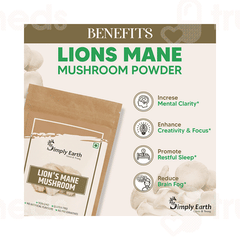 Simply Earth Lions Mane Mushroom Powder 60gm