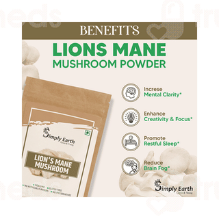 Simply Earth Lions Mane Mushroom Powder 60gm