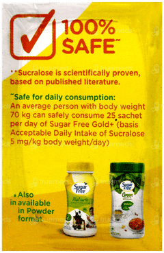 Sugar Free Gold+ With Chromium 0.75gm Pack Of 50 Sachets