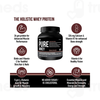 Bon Pure Whey Belgian Chocolate Protein Powder 1000gm