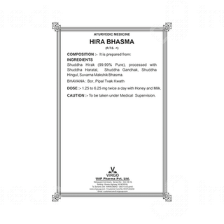 Virgo Hira Bhasma 100gm