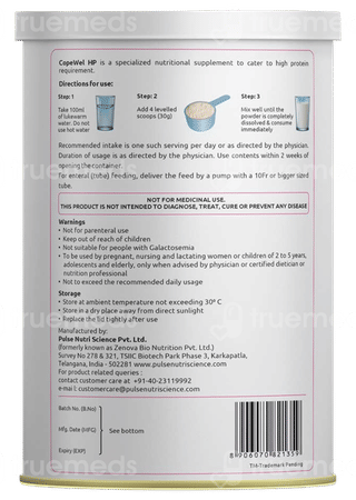 Copewel Hp Vanilla Flavour Powder 400Gm
