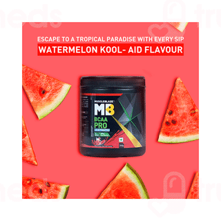Muscleblaze Bcca Pro + Electrolytes Watermelon Kool Aid Flavour Powder 240Gm