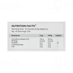 Nutrabay Citrulline Malate Amino Acid Unflavoured Powder 250gm