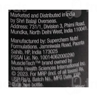 Muscletech Platinum 100% Glutamine Unflavoured Powder 250gm