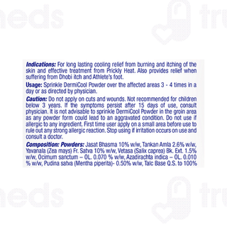 Dermi Cool Prickly Heat Menthol Regular Powder 400gm