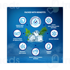 Dermi Cool Prickly Heat Menthol Regular Powder 400gm