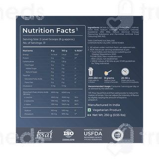 Nutrabay Gold 2:1:1 Bcaa+electrolytes Orange 250gm