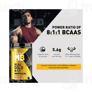 Muscleblaze Bcaa Gold 8:1:1 Watermelon Flavour 450Gm