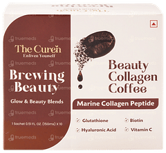 The Curen Brewing Beauty Collagen Coffee 15gm Pack Of 10 Sachets