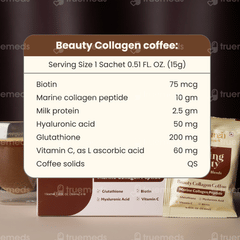 The Curen Brewing Beauty Collagen Coffee 15gm Pack Of 10 Sachets