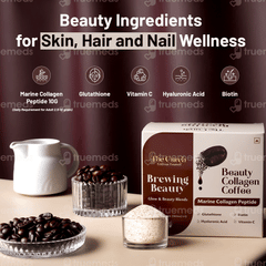 The Curen Brewing Beauty Collagen Coffee 15gm Pack Of 10 Sachets