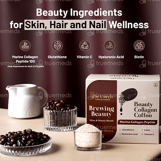 The Curen Brewing Beauty Collagen Coffee 15gm Pack Of 10 Sachets