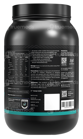 Nutrabay Pure Soy Protein Isolate Unflavoured 1Kg