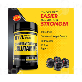 Btn Premium Micronised L Glutamine Unflavoured 300gm