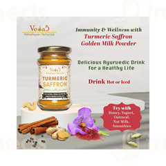 Veda5 Turmeric Saffron Golden Milk Powder 100Gm