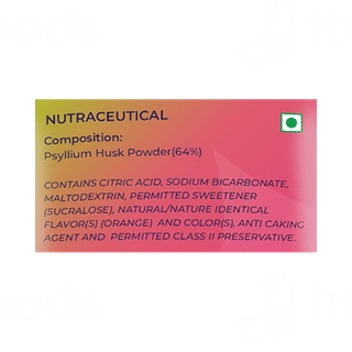 Supermucil Psyllium Effervescent Fiber Therapy Orange Flavor Sugar Free 300Gm