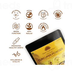 Saptamveda Organic Curcumin Powder 50gm Saptamveda Organic Curcumin Powder 50gm