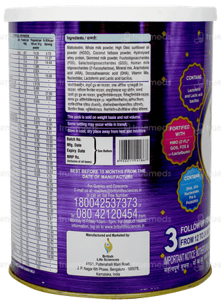 Mms Gold 3 Follow Up Formula 12 To 24 Months Powder 400gm