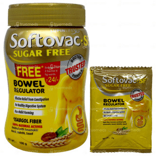 Softovac Powder 100gm With Softovac Sf 5gm Pack Of 2 Sachets Free