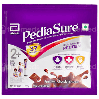 Pediasure 2+ Chocolate Flavour Powder 20Gm + 2Gm Extra