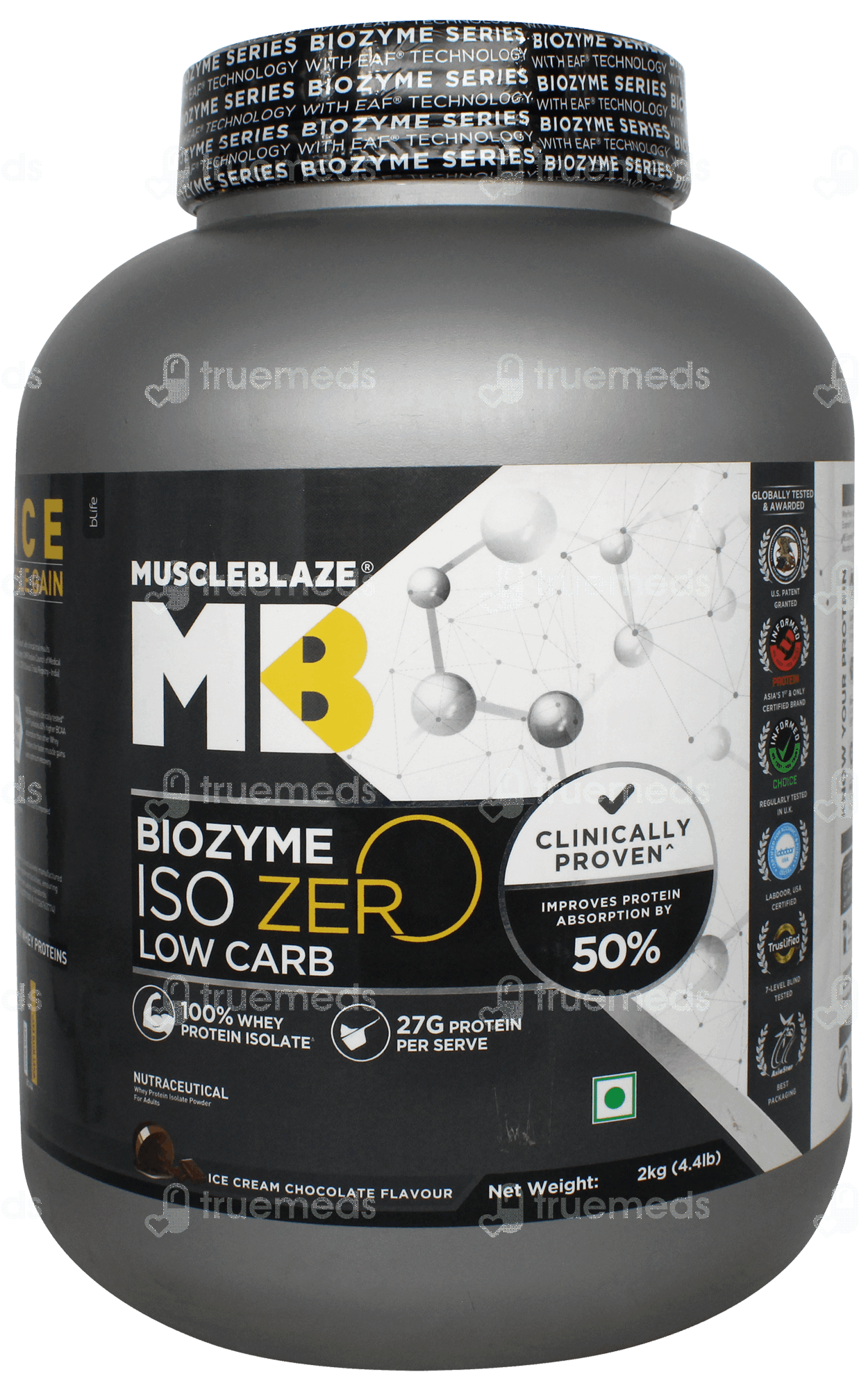 Muscleblaze Mb Biozyme Ice Cream Chocolate Flavour Whey Protein Powder ...