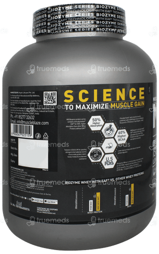 Muscleblaze Mb Biozyme Ice Cream Chocolate Flavour Whey Protein Powder 2000gm