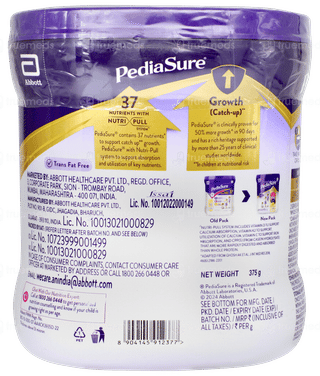 Pediasure Vanilla Flavour Powder Jar 375gm