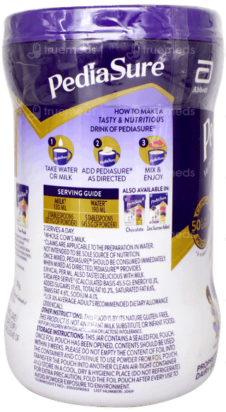 Pediasure Vanilla Flavour Powder Jar 375gm