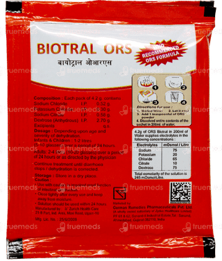 Biotral Ors Orange Flavour Powder 4.2Gm