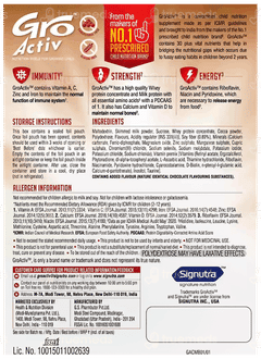 Groactiv Nutrition Shield For Growing Child 2+ Years Chocolate Flavour Powder 400gm