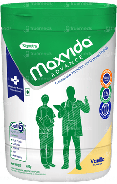 Maxvida Advance Vanilla Flavour Powder Jar 400gm