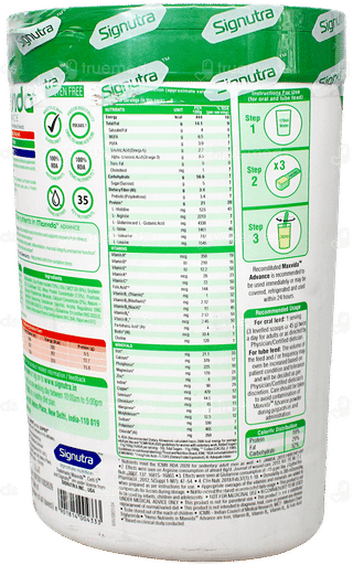 Maxvida Advance Vanilla Flavour Powder Jar 400Gm