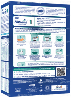 Nutramil 1 0-6 Months Infant Formula Refill Powder 400gm