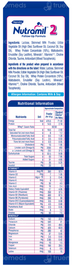 Nutramil 2 6-12 Months Follow Up Formula Refill Powder 400gm