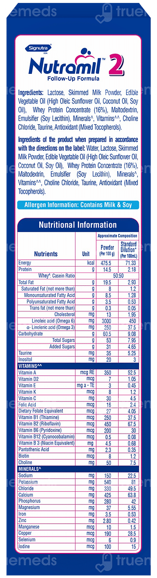 Nutramil Stage 2 6-12 Months Follow Up Formula Refill Powder 400gm