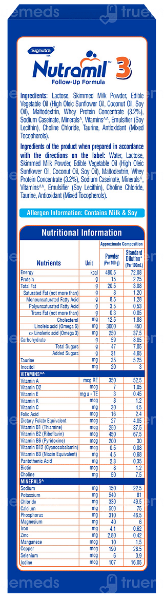 Nutramil 3 12 To 24 Months Follow Up Formula Powder 400gm